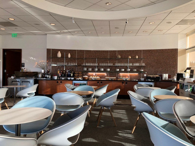 Main Seating and Dining Area Air France Lounge SFO